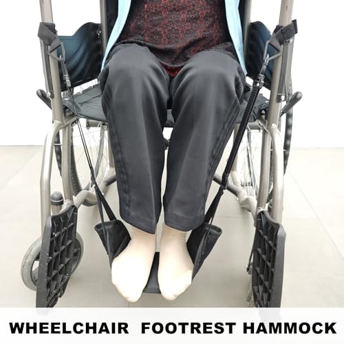 Wheelchair Footrest Hammock, Adjustable Hanging Foot Sling for Foot Rest Replacement, Wheelchair Accessories Leg Rest Support Strap - style: Wheel Chair Foot Hammock