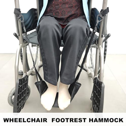 Wheelchair Footrest Hammock, Adjustable Hanging Foot Sling for Foot Rest Replacement, Wheelchair Accessories Leg Rest Support Strap - style: Wheel Chair Foot Hammock