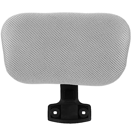 NUOBESTY Office Chair Neck Support Head Rest Office Chair Cushion Adjustable Mesh Headrest Attachment Universal Neck Support Cushion for Chair(Grey-2.2)