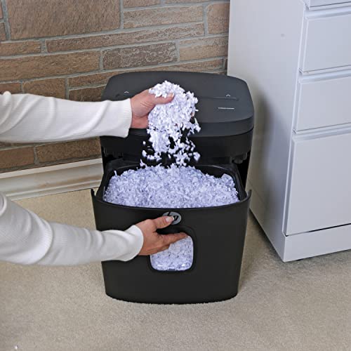 HP - Micro Cut Paper Shredder, 12-Sheet with Slide Top for Office - size: 12 Sheet