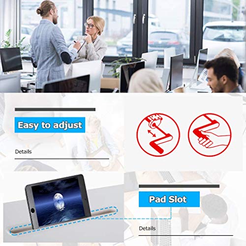 Standing Desk Converter Height Adjustable Desk Stand Up Desk 48 x 24 Inches Large Desktop Sit to Stand Desk with Sturdy Frame, Ergonomic Home Office Computer Workstation for Laptop Dual Monitor, White