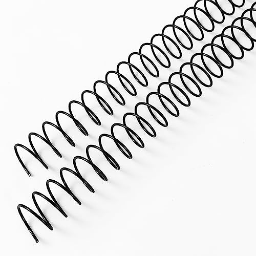 Binditek Metal Spiral Binding Coils, 12 mm, 4:1 Pitch, Black, 30 Pack - size: 12mm, style: 30P , Metal