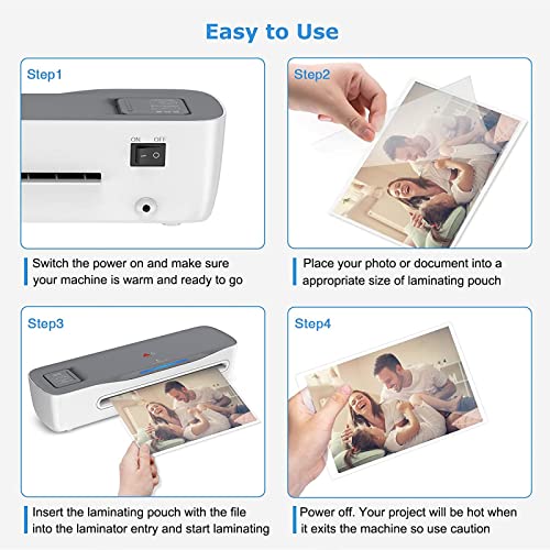 50 Pack Laminating Sheets 9 x 11.5, 5mil Thermal Laminating Pouches, Clear Plastic Laminator Sheets for 8.5 x 11 Letter Size Paper, Lamination Sheets for Office, School & Home