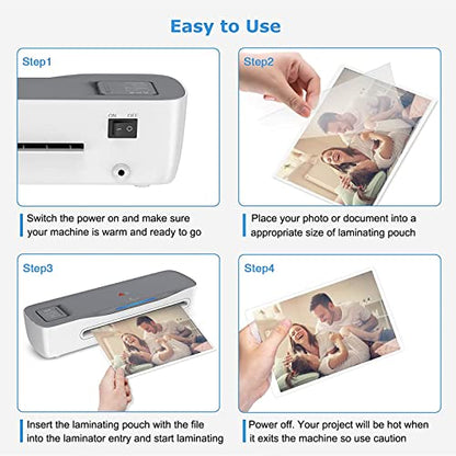 50 Pack Laminating Sheets 9 x 11.5, 5mil Thermal Laminating Pouches, Clear Plastic Laminator Sheets for 8.5 x 11 Letter Size Paper, Lamination Sheets for Office, School & Home