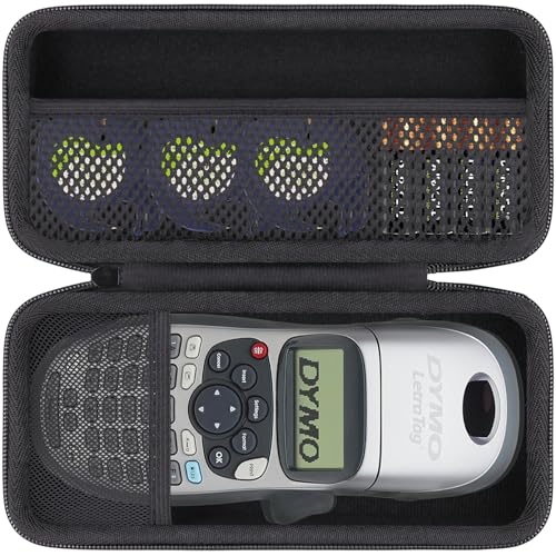khanka Hard Case for DYMO LetraTag LT-100H / LT-100H Plus Handheld Label Maker - Compact Travel Storage Bag Compatible with DYMO LetraTag LT-100H / LT-100H (Case Only) - size: small
