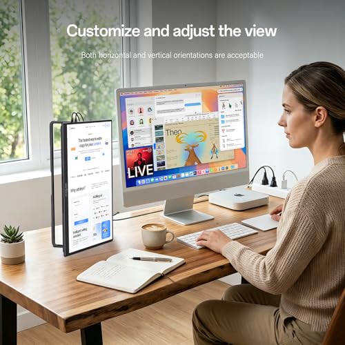InnoView 16" Portable Monitor 144Hz Portable Gaming Monitor with Protective Sleeve, 1200P FHD External Monitor, Lightweight, Extra Second Screen for Laptop, PS5, Mac, Xbox (Not Includes Adapter) - size: 16 Inch