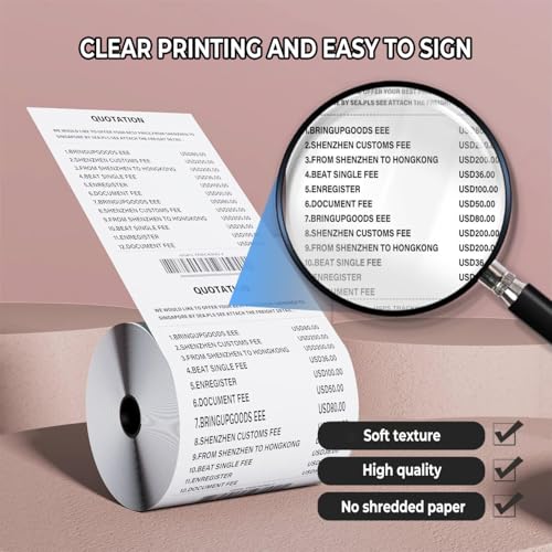 (100 Rolls) 3 1/8 x 230 Thermal Paper Receipt Rolls, Premium Quality Thermal Printer Paper, Thick Receipt Paper Rolls, Fits All POS Cash Registers, BPA Free - size: 100 Rolls, style: 3 1/8" 230