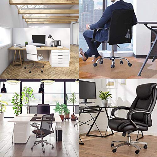 Large Office Chair Mat for Hardwood Floors, 48"×60" - size: 48" X 60" Rectangle (for Hard Floors)