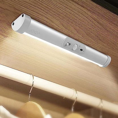 Joyzy Automatic Motion Sensor Closet Lighting Rechargeable Battery Operated | with Eye-Protection Design Under Cabinet Light LED for Wireless Pantry Light Wardrobe Lights (100Lumen, 6000k 80+CRI) - size: 1pack