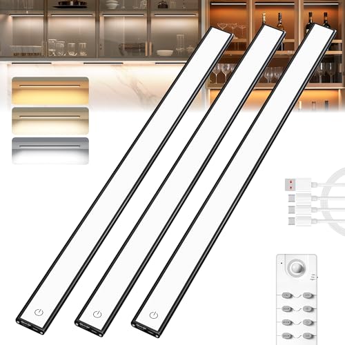 Under Cabinet Lighting,Under Counter Lights for Kitchen,Closet,60CM,3Pack - size: 60CM-3PCS