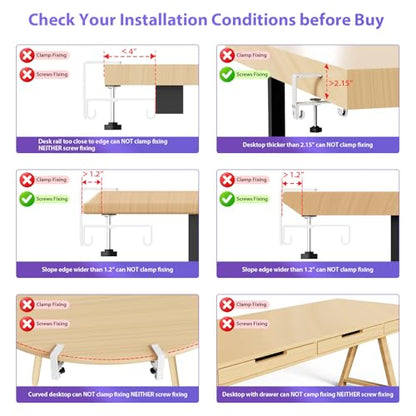 Univivi No Drill Under Desk Cable Management Tray, 48 inch Cable Management - color: White, size: 48"L x 5.5"W