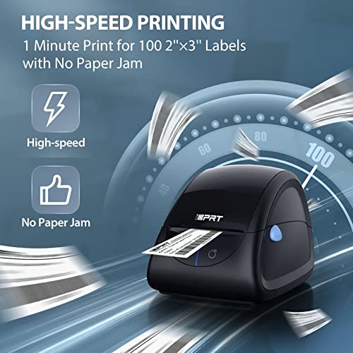 iDPRT Thermal Label Printer SP310 with 1D 2D Barcode Scanner 1358 with 600pcs Labels(2 Rolls of 300pcs)
