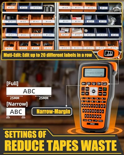 Label Maker Machine with-Tape, Heat Shrink Label Maker Waterproof-Labels