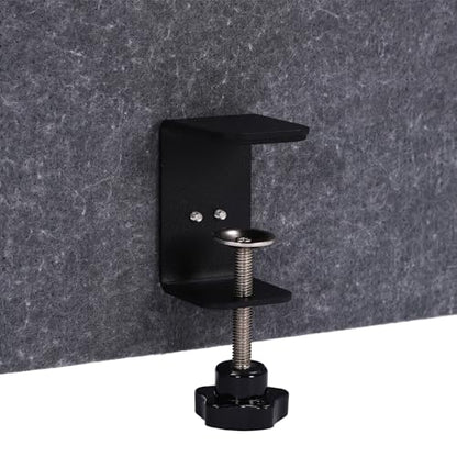 Clamp-on Acoustic Desk Divider, 59x24 Inch Freestanding Privacy Panel Sound Absorbing Cubicle Desk Divider Removable Acoustic Partitions for Offices, Classrooms,Library