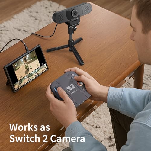 EMEET C960 Webcam with Tripod, 1080P Webcam with Mic, Adjustable Height - style: 1080P Tripod