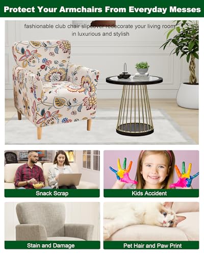 CRFATOP Accent Chair Cover, Stretch Armchair Slipcover for Living Room - color: Color A07