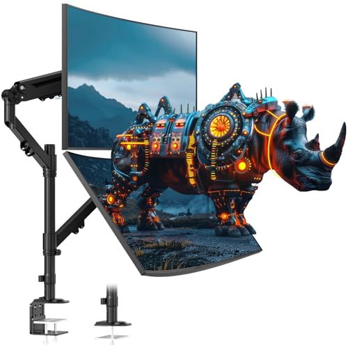 Dual Monitor Mount for 17-40'', Holds up to 26.4 lbs/arm