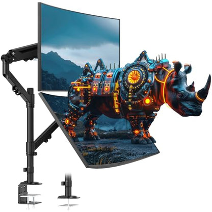 Dual Monitor Mount for 17-40'', Holds up to 26.4 lbs/arm