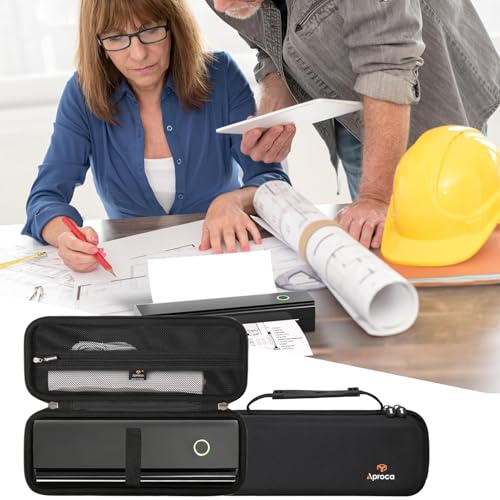 Aproca Case Compatible with NDYIN N80 Wireless Thermal Printer, Portable Storage Bag for Accessories -Black (Case Only)