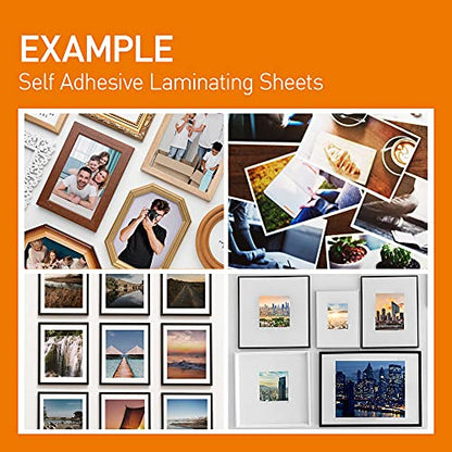 VIOLETTO Self-Seal Cold Laminating Sheets, 8.7x12.2 in, 4 Mil, 50 Pack | 50 self-seal cold laminating sheets, 8.7x12.2 in, 4 mil. No machine or heat needed. Fits letter documents; peel and press. - size: 50 sheets