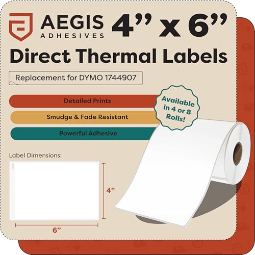 4x6 Shipping Labels, Direct Thermal Labels, DYMO 1744907