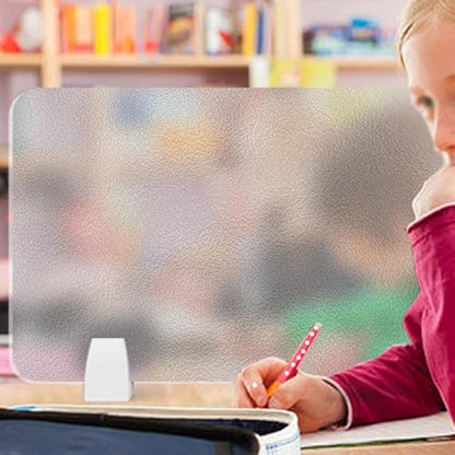 Free Standing Desk Privacy Panels, Frosted Acrylic Desk Dividers, Clamp-on Portable Cubicle Desk Partition, for Visual Distractions Office Cubicle Privacy Panel(120X40CM/47.2X15.7IN) - size: 120X40CM/47.2X15.7IN