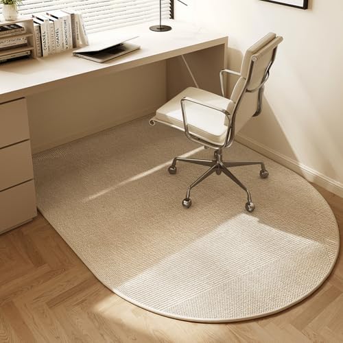 Office Chair Mat for Low-Pile/Flat Carpets,Nonslip Hardwood/Tile Floor Protector,Heavy Duty Under Desk Rug,Waterproof Rolling Chair Mat for Home Office/Gaming (Beige1,47.2x31.5inch) - color: Beige1, size: 47.2x31.5inch