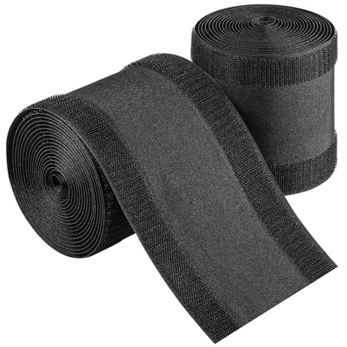 Floor Cable Covers,20 Feet Cord Cover Wire Protector Cable Cover Wire Storage Cover Used to Protect The Cable and Prevent Tripping Over The Cords (Black) - color: 20 Feet-Black