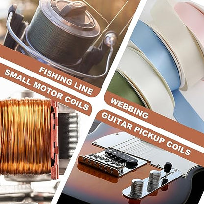 Manual Coil Winding Machine 1/16"- 1/2" Hand Coil Winder with Counter for Spirals, Motor Coil, Guitar Pickup Coils