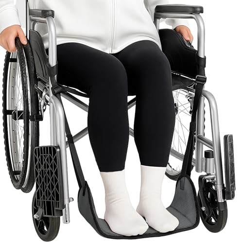 SPRING SEAON Wheelchair Foot Rest Hammock Sling with Adjustable Leg Support - color: Gray