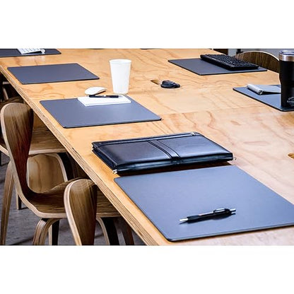 Dacasso Leatherette Conference Pads - color: Gray, size: 17" x 14"