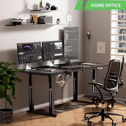 X-Win 71" Electric Standing Desk, 4-Leg Height Adjustable Gaming Desk - size: 71 inches - Standard