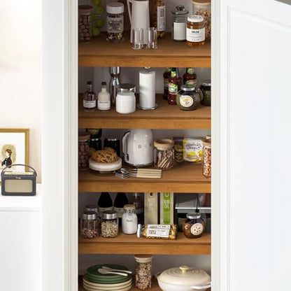 Gashell Wire Shelf Covers, Bamboo Wire Rack Covers for Pantry, Closet (4pcs, 25" W x 16" D) - size: 25"W x 16"D