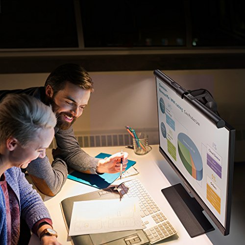 BenQ ScreenBar LED Monitor Light Bar - Auto-dimming, Adjustable Brightness and Color Temperature, No Screen Glare, Space-Saving, Eye-Care USB Monitor Lamp, Black - style: ScreenBar
