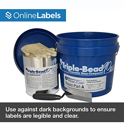 8.5 x 5.5 Blockout Shipping Labels (Laser Printers Only) - Pack of 1000 Lables, 500 Sheets - OnlineLabels - size: 500 Sheet Pack