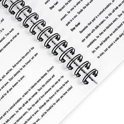 RAYSON 2:1 Pitch Binding Wire, 21 Loop, 3/4 Inch, Black, 185 Sheet, 50 Pack | 2:1 Pitch Binding Wire | Double Loop Wire | 185 Sheet Binding | Letter Size | Black 50 Pack - size: 3/4"