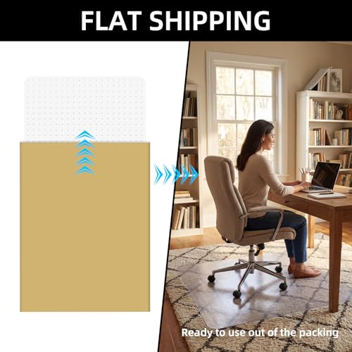 32x48 Inch Office Chair Mat for Carpet Floor, Flat Shipping