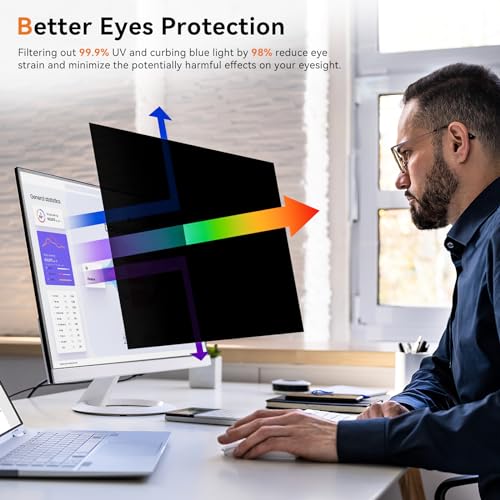 Mamol [2 Pack] 24 Inch Computer Privacy Screen for 16:9 Widescreen Monitor - size: 24" (16:9)