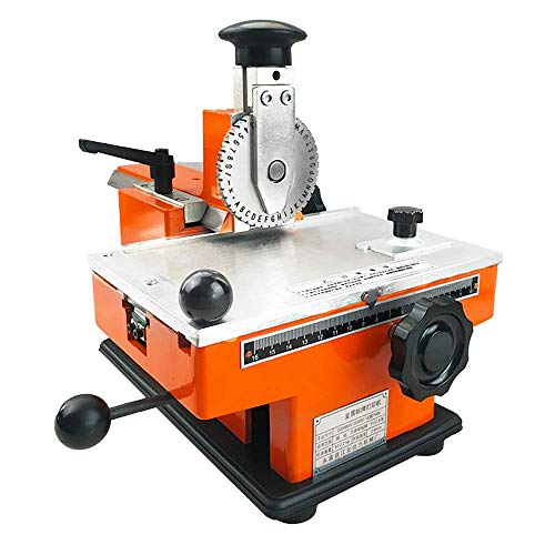 Manual Nameplate Metal Label Stamping Printer Machine Marking Machine for Metal (Dot matrix 5mm) - size: Dot matrix 5mm