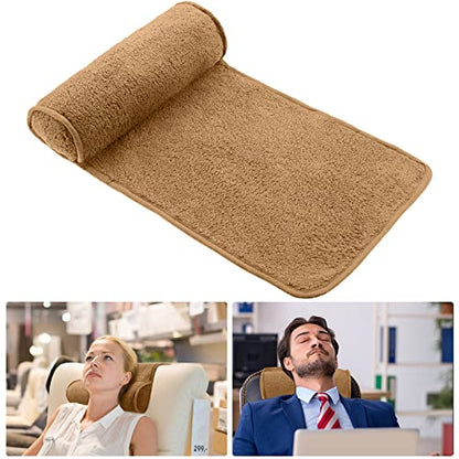 Weysat Recliner Pillow Neck Head Support Roll Non Slip Fleece Adjustable Neck Chair Headrest Cushion for Travel Home Office Recliner Couch Sofa Armchair Support and Pain Relief(Camel) - color: Camel