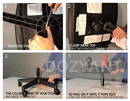6" Chair Hydraulic Cylinder Replacement for Office Chair Gas Lift Cylinder | Universal Class 4 office chair gas lift cylinder replacement 450 lbs heavy duty piston fits most executive office desk chairs - size: 6 inch