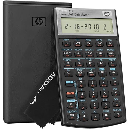 HP 10bII+ Financial Calculator for College and High School, SAT AP PSAT - size: HP 10bII+ 2026