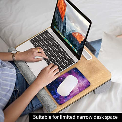 Audimi Small Mouse Pad 6 x 8 Inch, Mini Mouse Pad Thick for Laptop Wireless Mouse Home Office Travel, Portable & Washable (Purple Galaxy) - color: purple galaxy