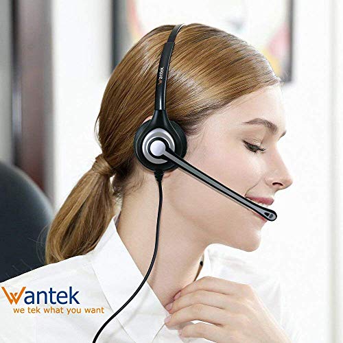 Cell Phone Headset with Microphone Noise Cancelling & Call Controls, 3.5mm Computer Headphones for Samsung PC Business Skype Softphone Call Center Office, Clear Chat, Ultra Comfort - color: Gray