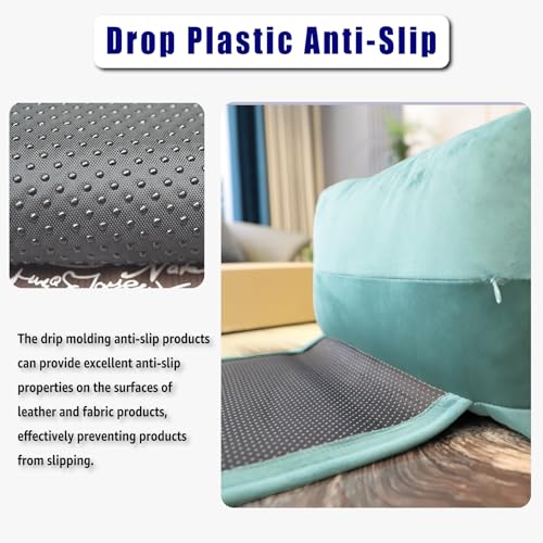 Velvet Recliner Headrest Pillow, Non-Slip Neck Support,Light Blue - color: Light Blue