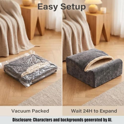 Keep Warm Foot Stool Foot Rest for Under Desk At Work | Office Footrest with Warm Feet Pocket,Ergonomic Under Deskfoot stool Stool for Office Chair & Back &Pain Relief, Dark gray+ - color: Dark Gray+