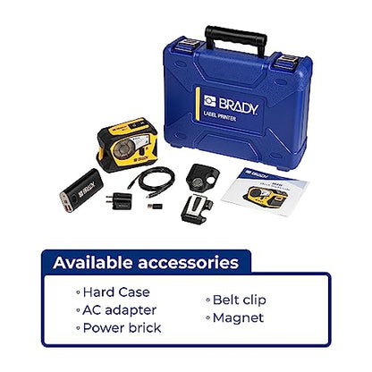 Brady M211 Portable Bluetooth Monochrome Label Printer, Yellow/Black - style: M211