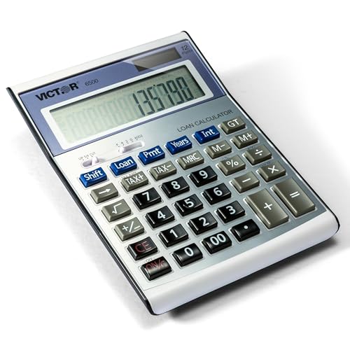 Victor 6500 Executive Desktop Loan Calculator, 12-Digit LCD