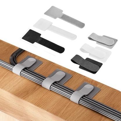 Cord Organizer Cable Management Under Desk for Home Office, 45Pack