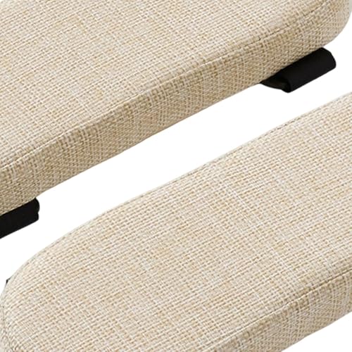 Office Chair Armrest Pad Elbow Cushion Thick Removable Cover Desk Chair Armrest Cushion Arm Padding for Recliners Sofa Home, Beige - color: Beige